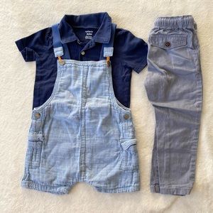 Coordinating H&M, Carter’s, Next Bundle Lot of 3 Outfit Toddler Boy Size 2T
